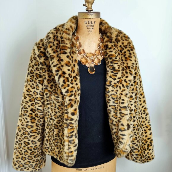 Lucky Brand Faux  Fur Jacket | Statement Coat | Size L | NWOT - Picture 5 of 13